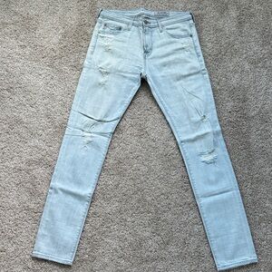 AG Adriano Goldschmied “The Stockton” AG-ED DENIM Light Blue Skinny Jeans